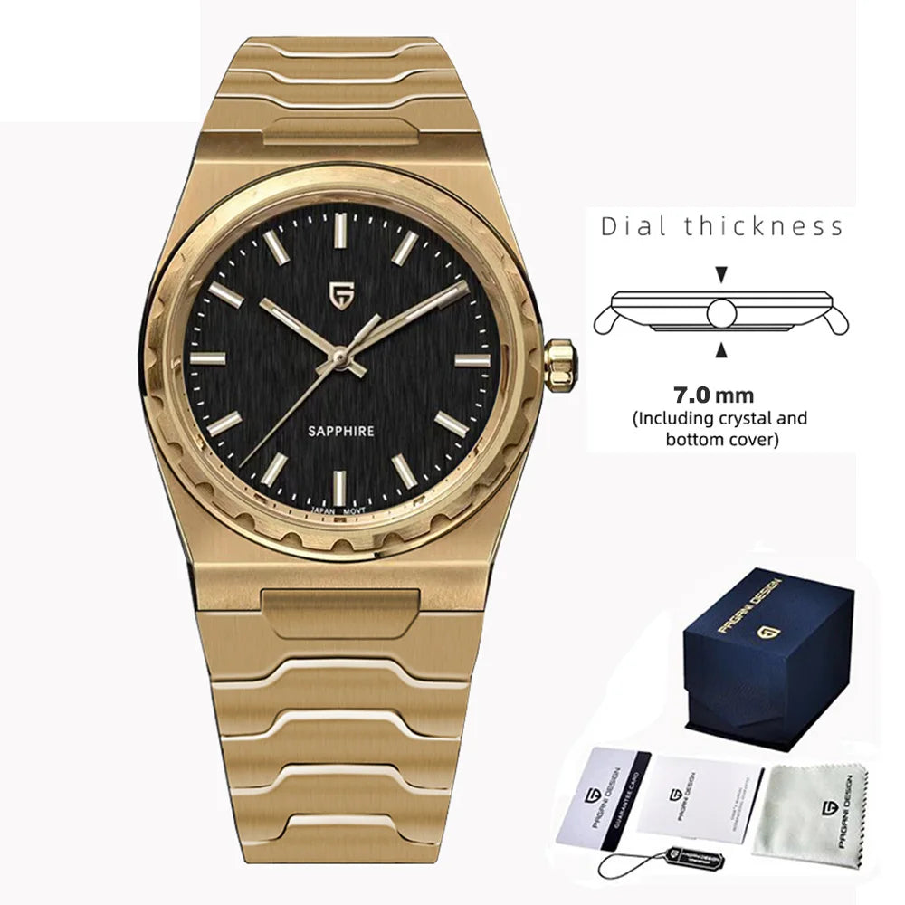 PAGANI DESIGN Men's Quartz Watches Ultra-Thin 7mm Series 37mm | PD-YS020
