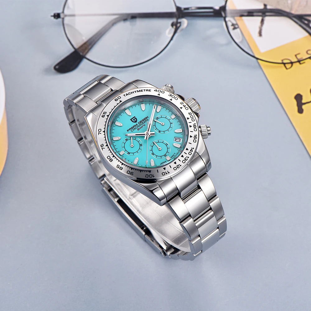 PAGANI DESIGN Stainless Steel Bezel Men Quartz 40mm | PD-1727