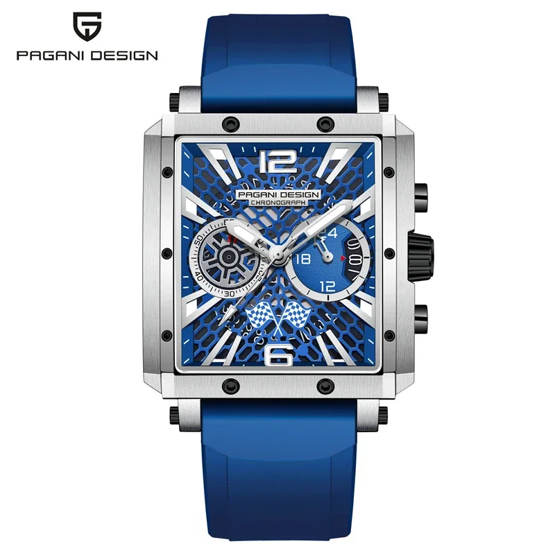 PAGANI DESIGN Watches Men Original Rectangles 42mm | PD-1725