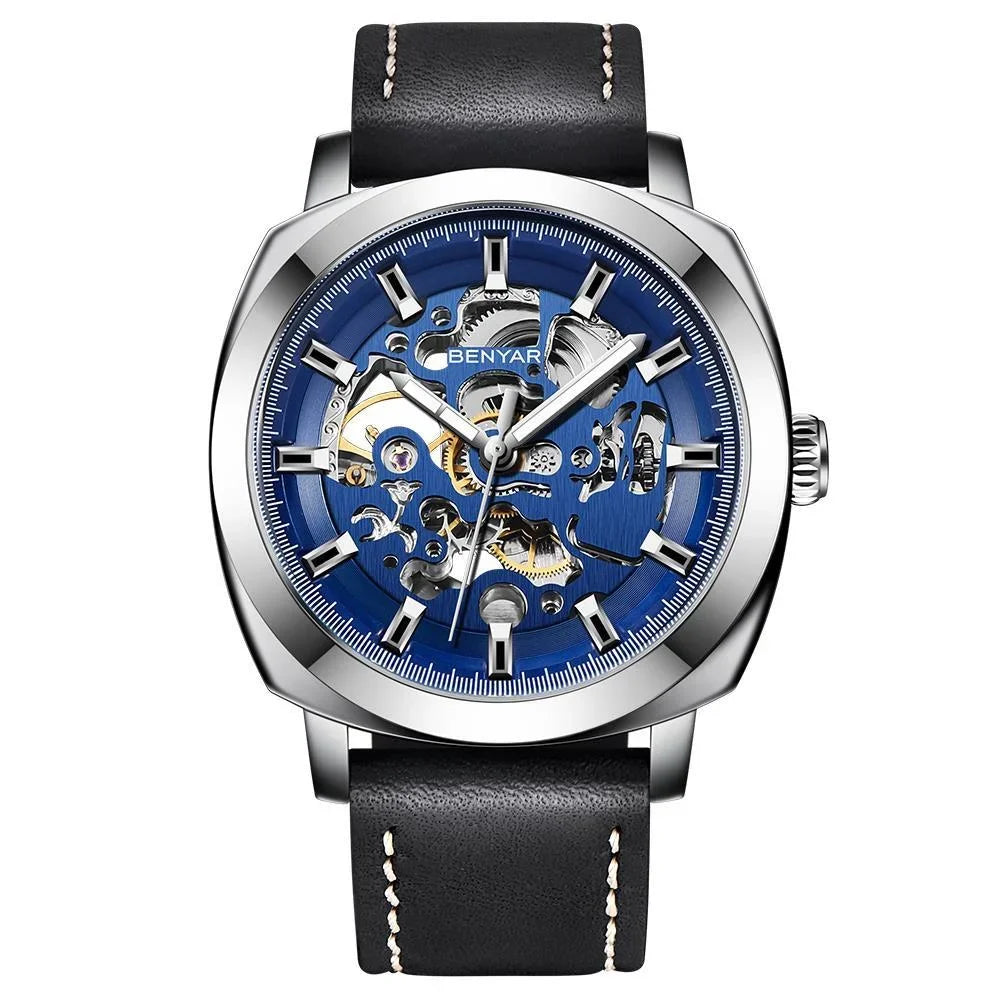 BENYAR Watch for Men Skeleton Tourbillon Automatic Mechanical 45mm | BY-5121