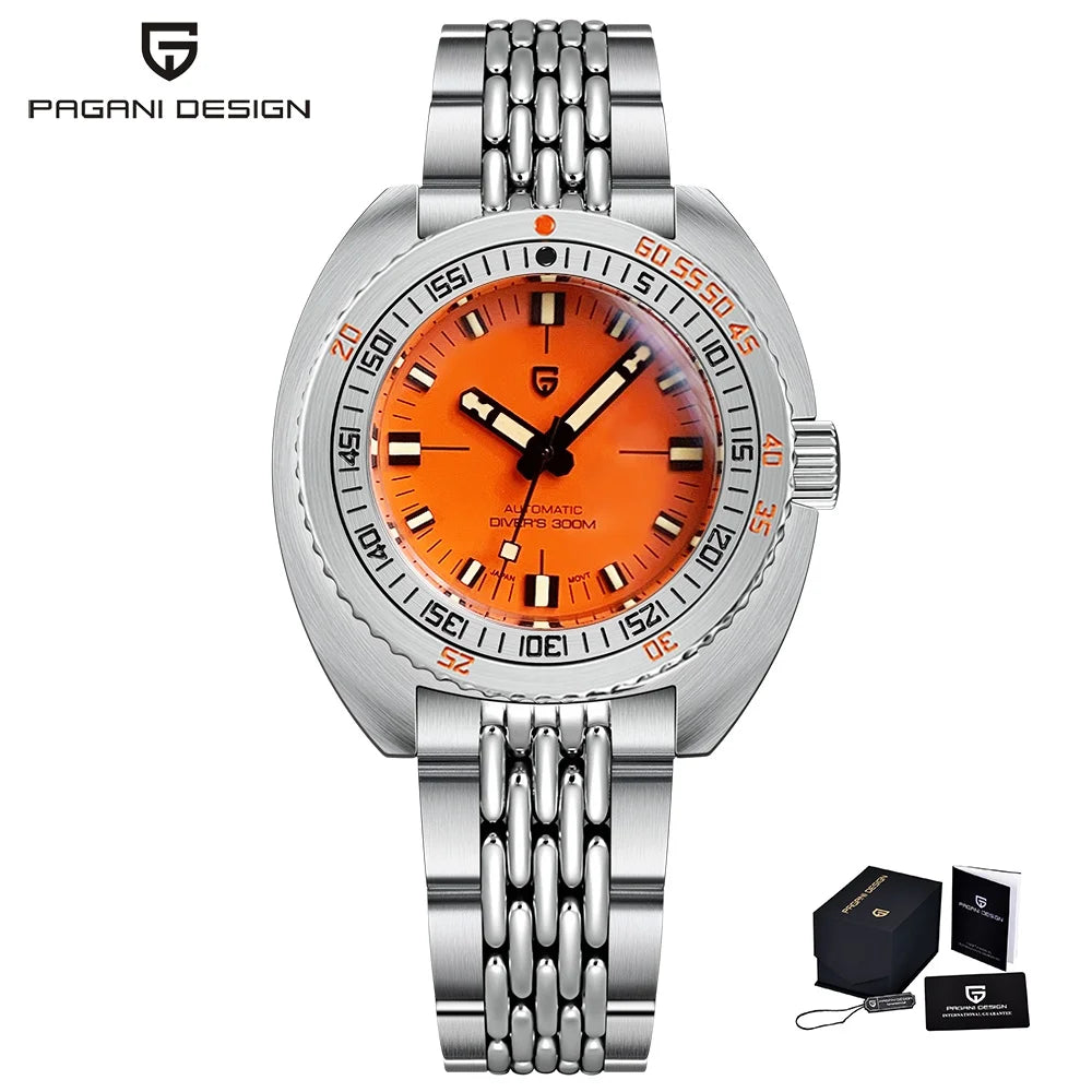 PAGANI DESIGN Men's Automatic Mechanical Divers Watches NH38 43mm | PD-1719