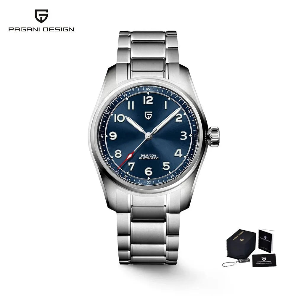 PAGANI DESIGN Men's Pilot Automatic Mechanical Watch Nh35A 38mm | PD-1717
