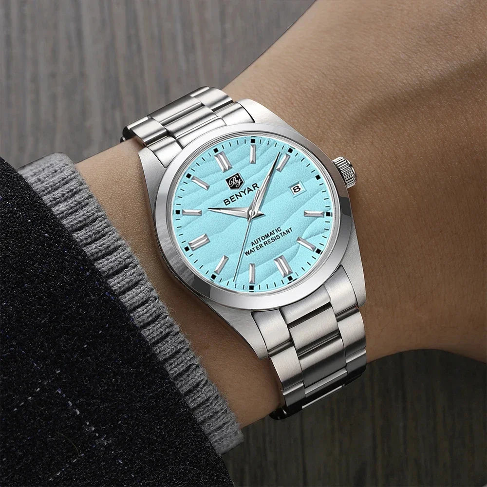 BENYAR Stainless Steel Waterproof Men's Automatic Mechanical Watch 40mm | BY-5208M