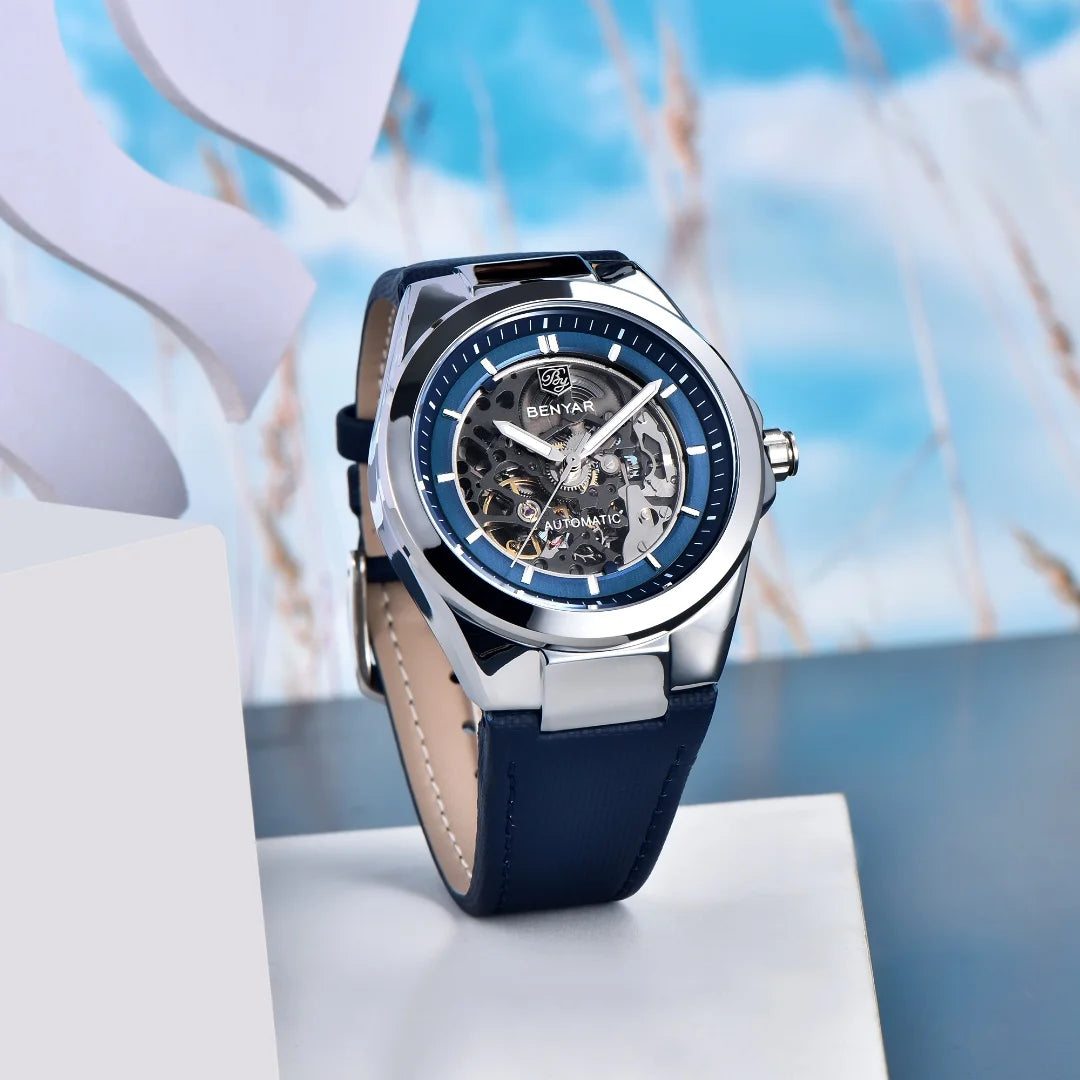BENYAR New Skeleton Automatic Mechanical Fashion Classic Watch 42mm | BY-5207M