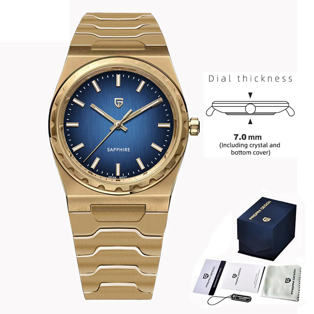 PAGANI DESIGN Men's Quartz Watches Ultra-Thin 7mm Series 37mm | PD-YS020
