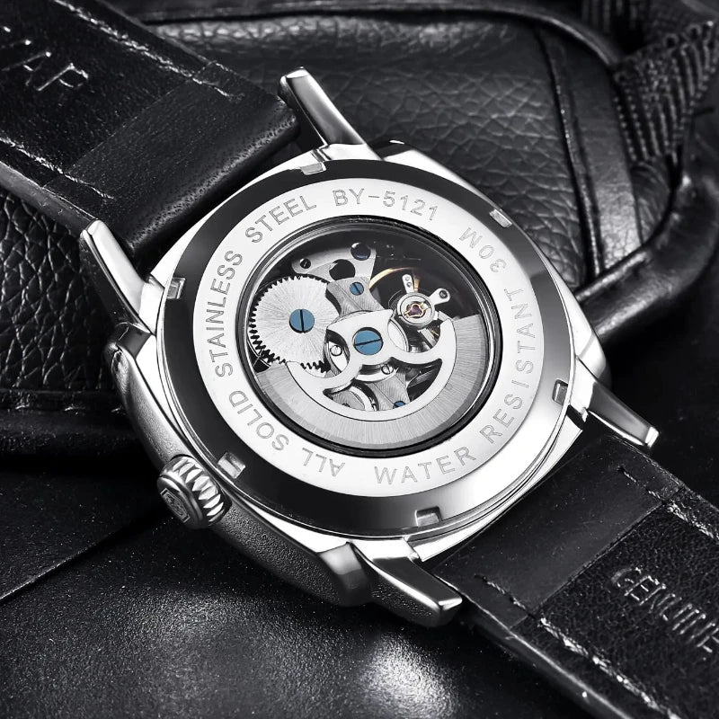 BENYAR Watch for Men Skeleton Tourbillon Automatic Mechanical 45mm | BY-5121