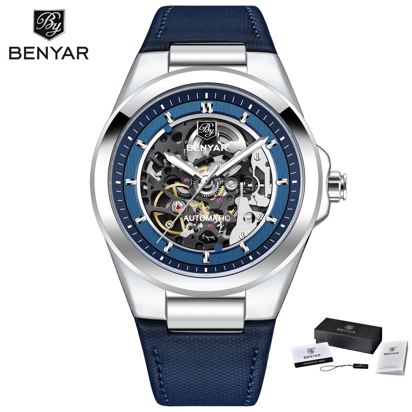 BENYAR New Skeleton Automatic Mechanical Fashion Classic Watch 42mm | BY-5207M