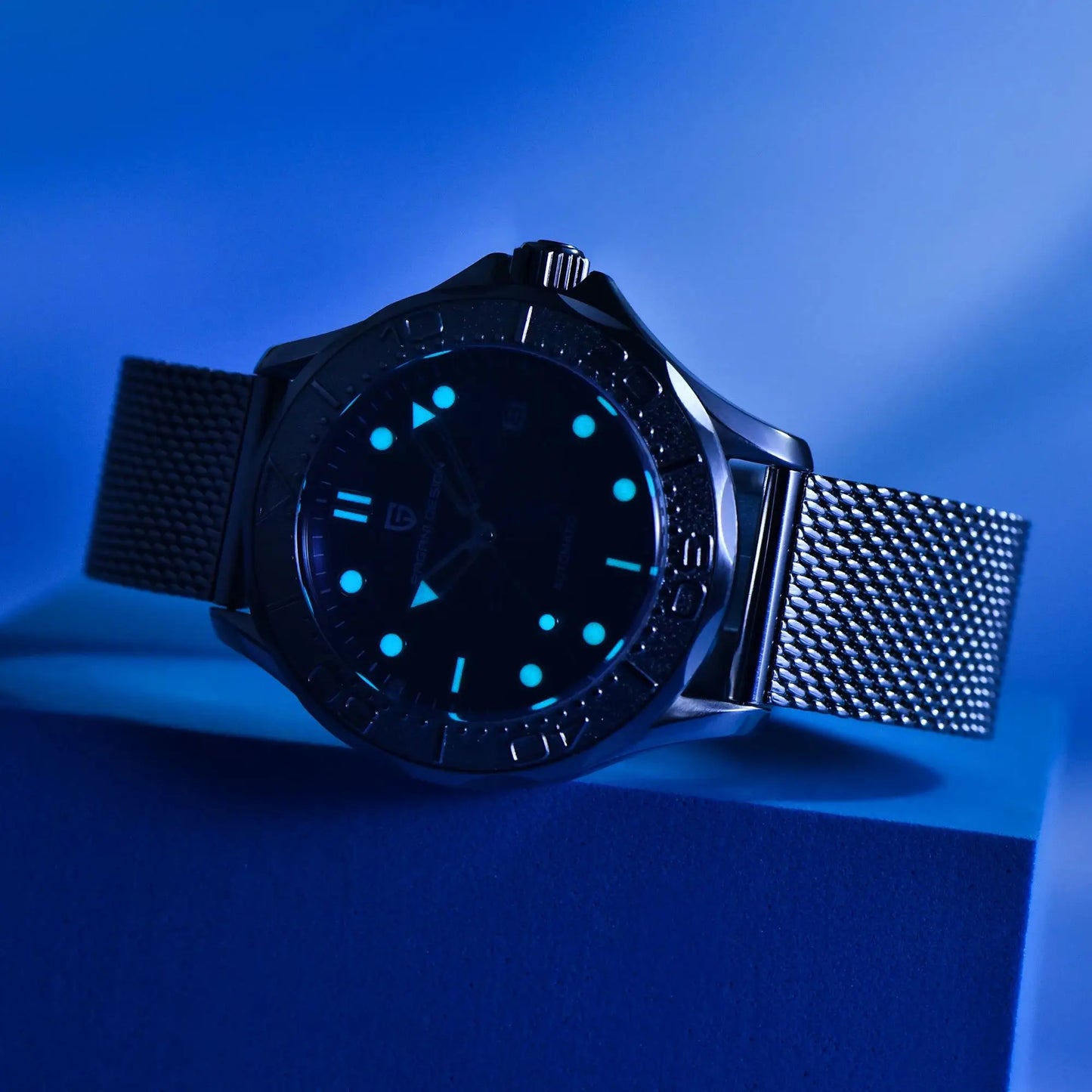 PAGANI DESIGN Embossed Diving Bezel Automatic Watch For Men 42mm | PD-1818