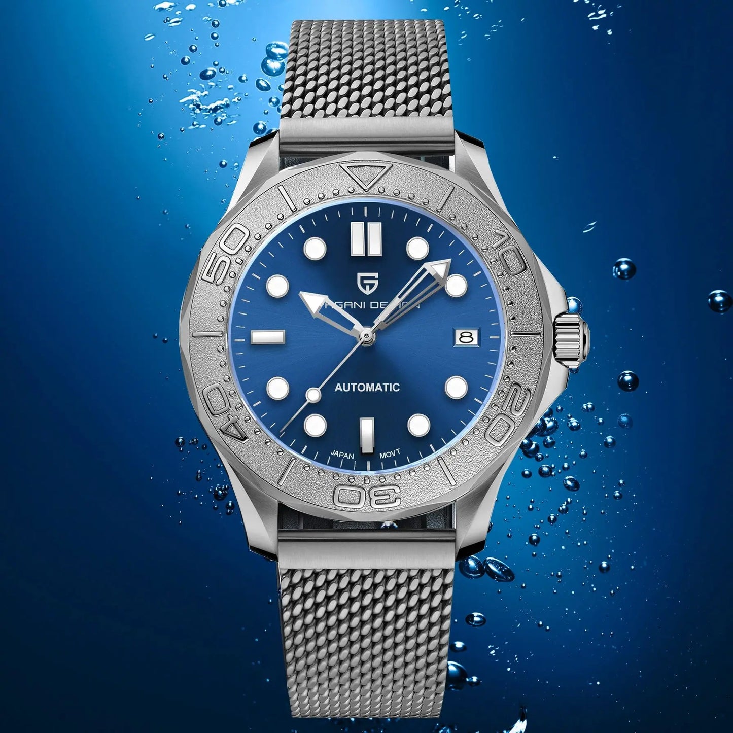 PAGANI DESIGN Embossed Diving Bezel Automatic Watch For Men 42mm | PD-1818