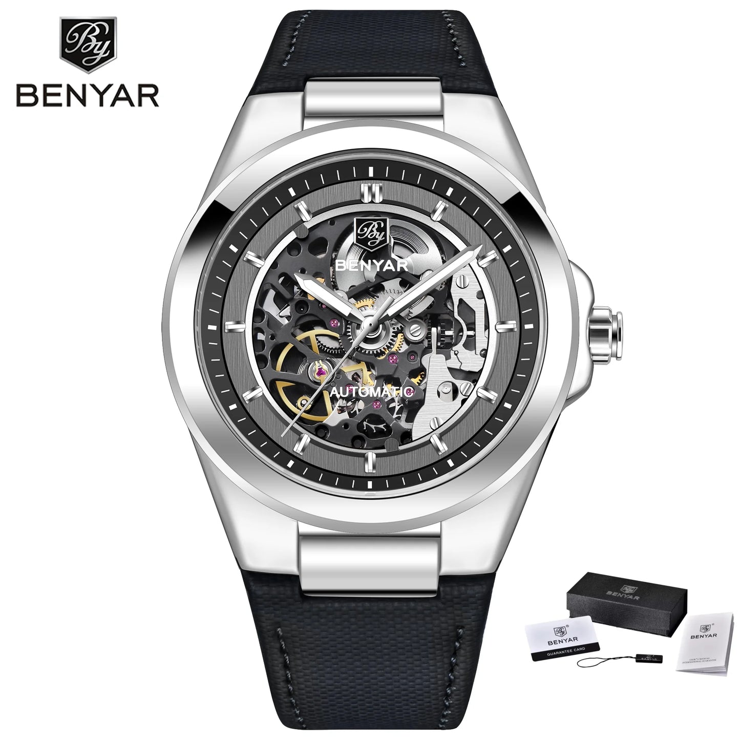 BENYAR New Skeleton Automatic Mechanical Fashion Classic Watch 42mm | BY-5207M