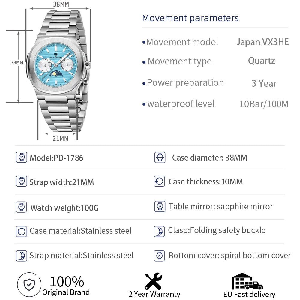 PAGANI DESIGN Luxury Quartz Women's 32mm | PD-1786