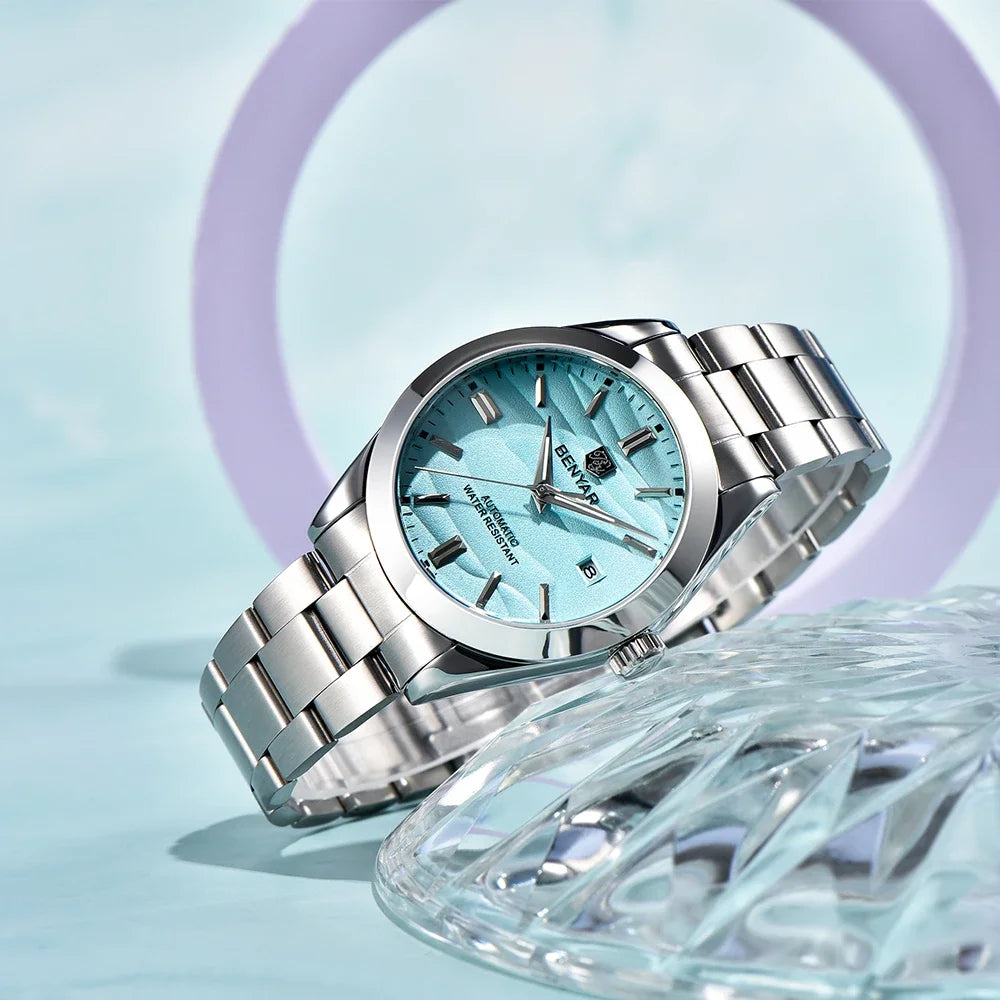 BENYAR Stainless Steel Waterproof Men's Automatic Mechanical Watch 40mm | BY-5208M