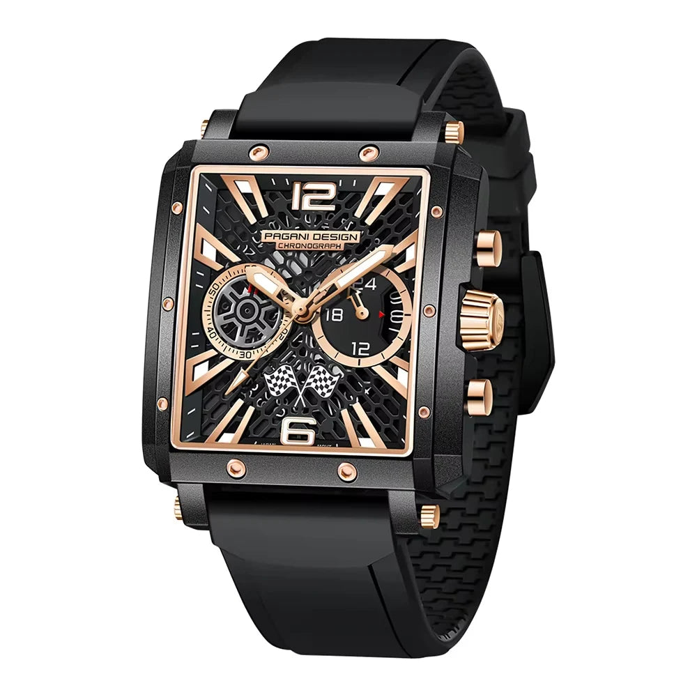 PAGANI DESIGN Watches Men Original Rectangles 42mm | PD-1725