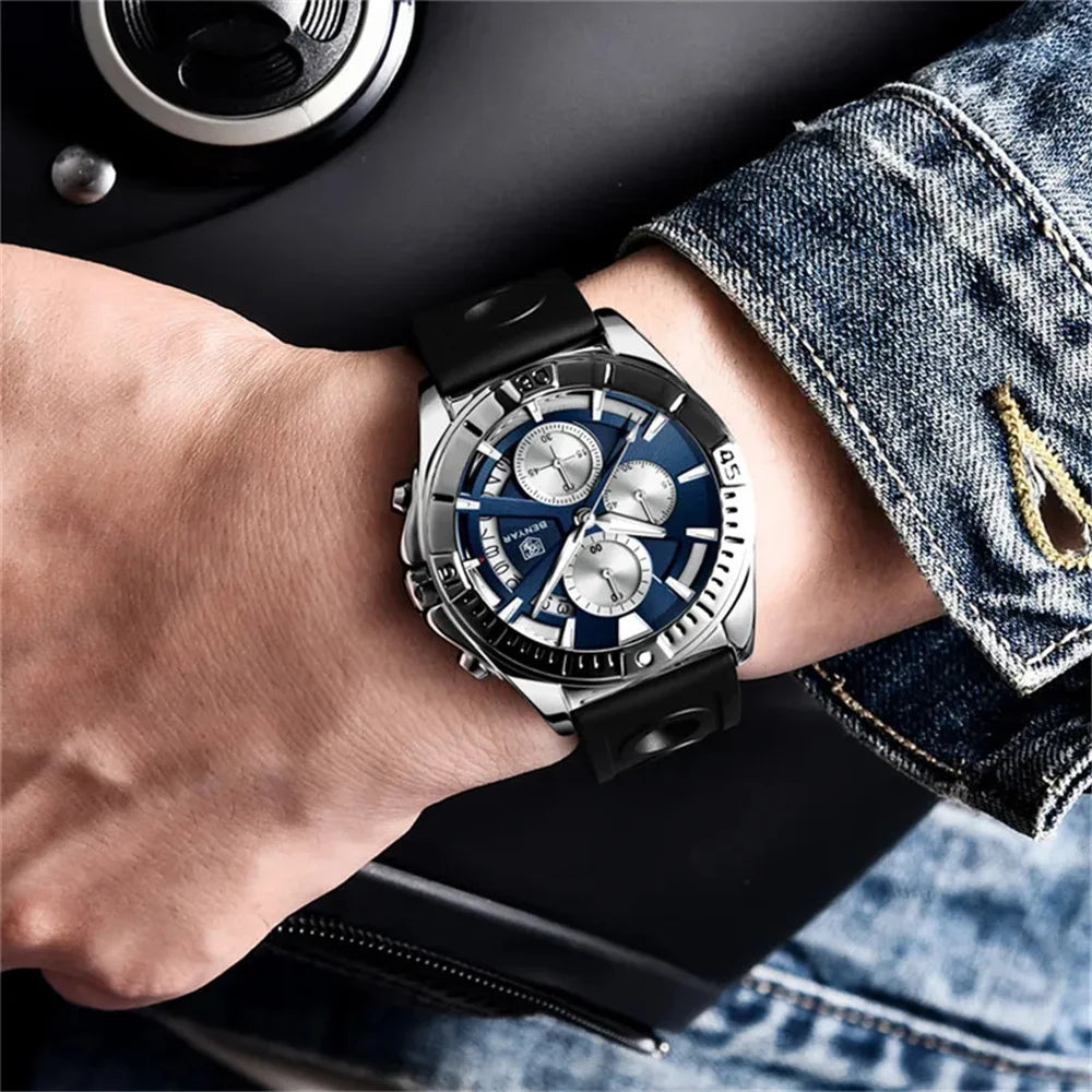 BENYAR Watch Men Sport Quartz Male Chronograph Date 43mm | BY-5180
