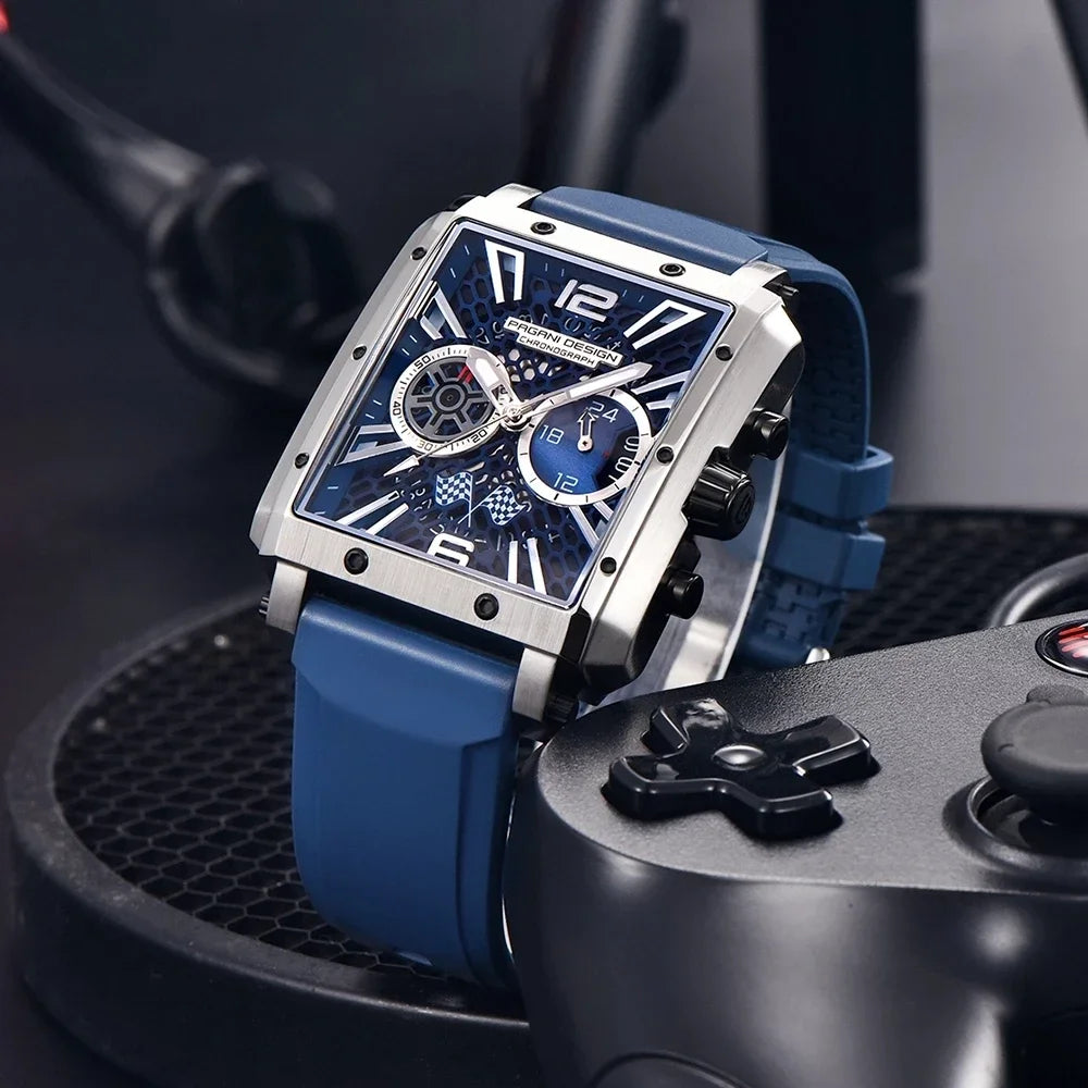PAGANI DESIGN Watches Men Original Rectangles 42mm | PD-1725