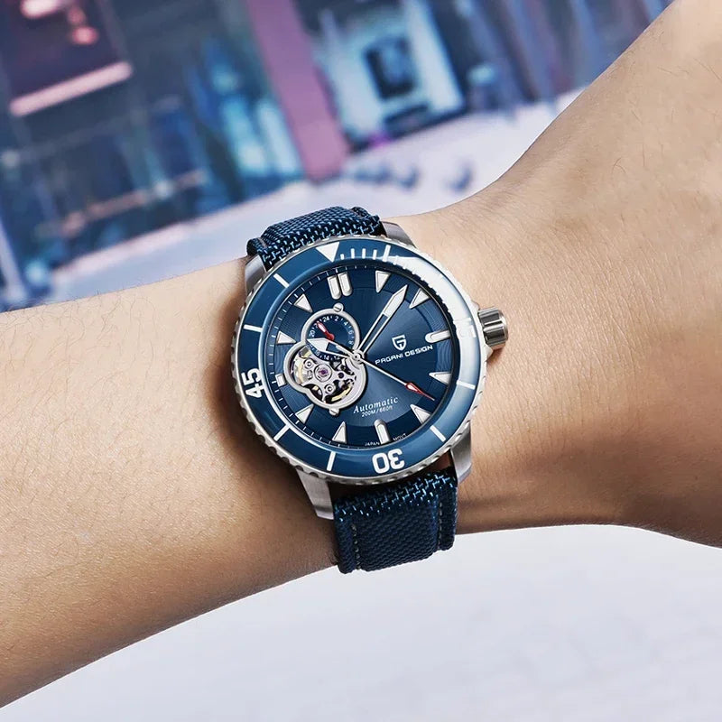 PAGANI DESIGN Men Automatic Watches Luxury Bezel NH39A 44mm | PD-1674