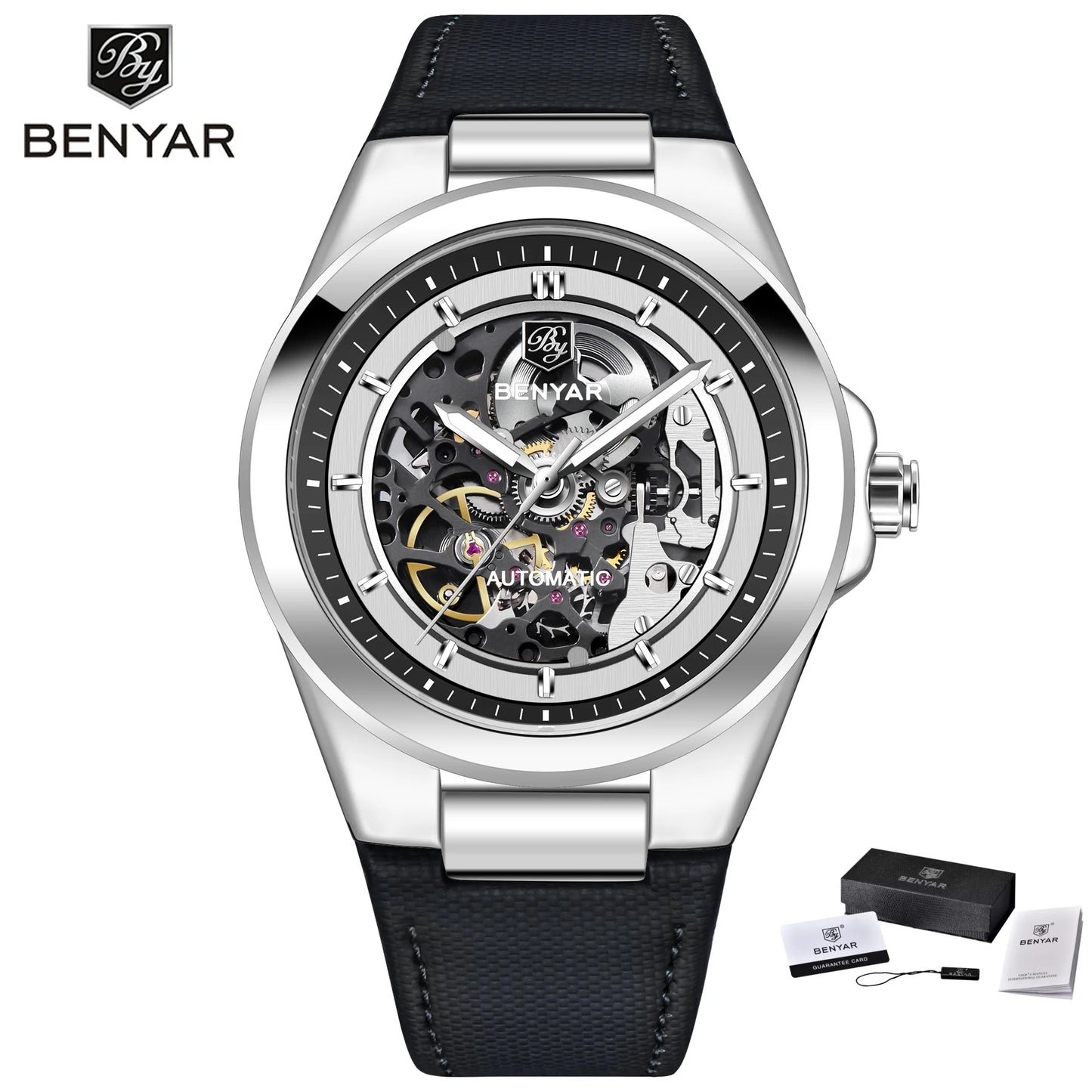 BENYAR New Skeleton Automatic Mechanical Fashion Classic Watch 42mm | BY-5207M