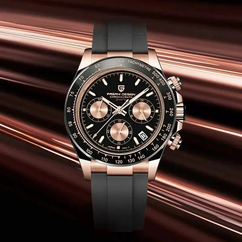 PAGANI DESIGN Quartz Men's Luxury Gold 40mm | PD-1664