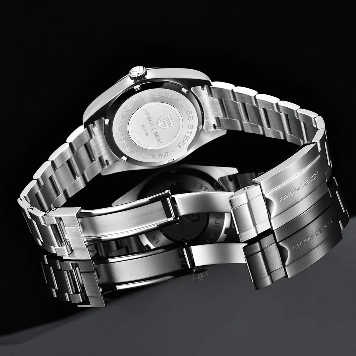 PAGANI DESIGN Palm Leaf Dial Calendar Mechanical Man Watch 40mm | PD-1715