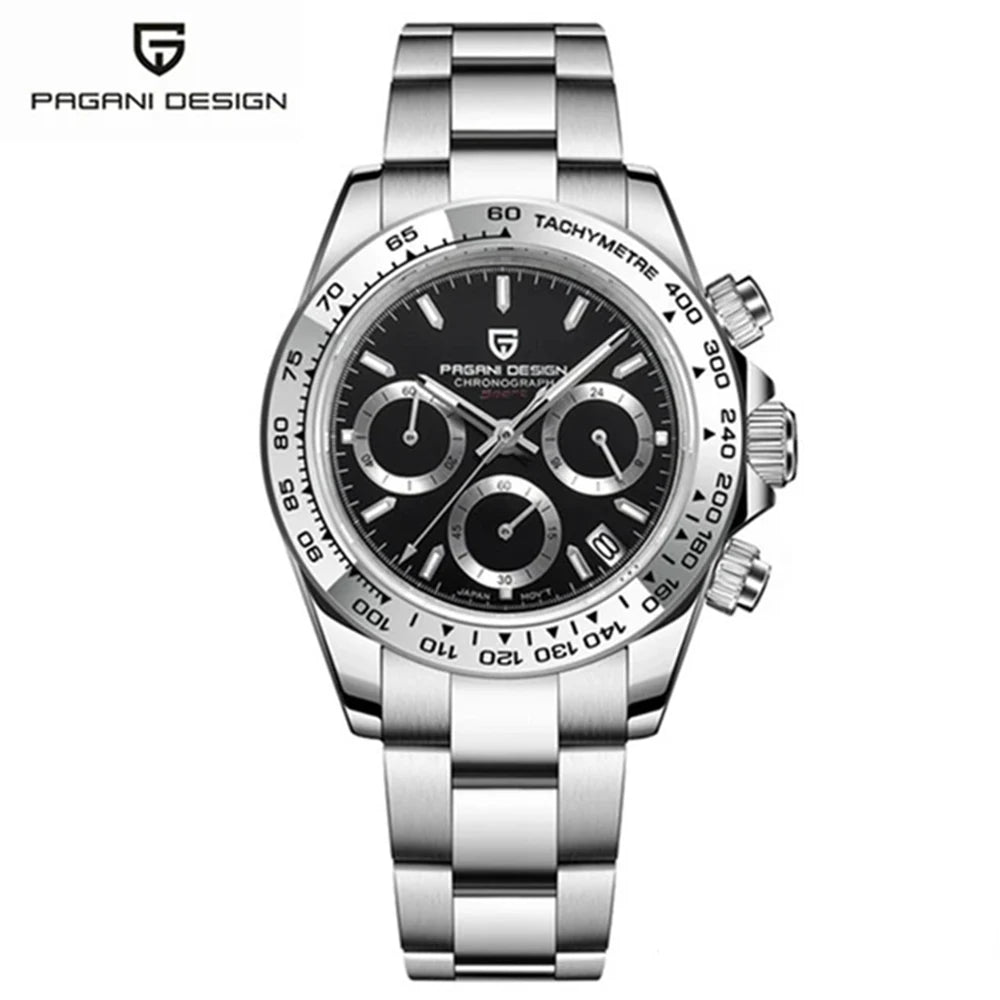 PAGANI DESIGN Stainless Steel Bezel Men Quartz 40mm | PD-1727