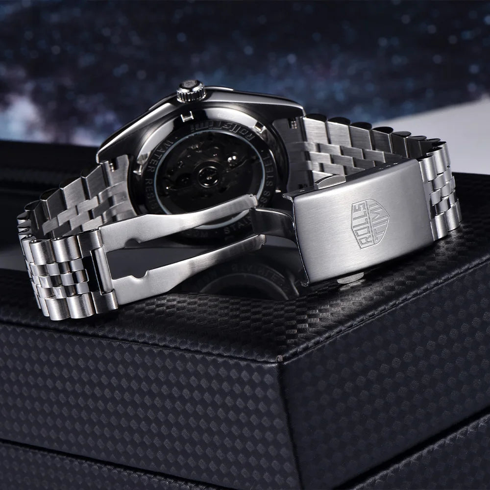 RollsTimi Men's Casual Mechanical Watch Luminous 40mm | RT-7930