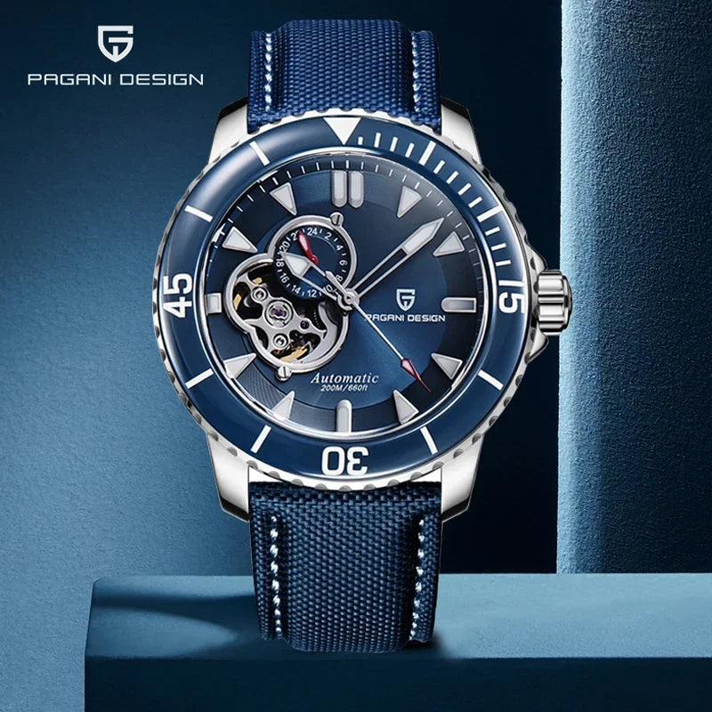 PAGANI DESIGN Men Automatic Watches Luxury Bezel NH39A 44mm | PD-1674