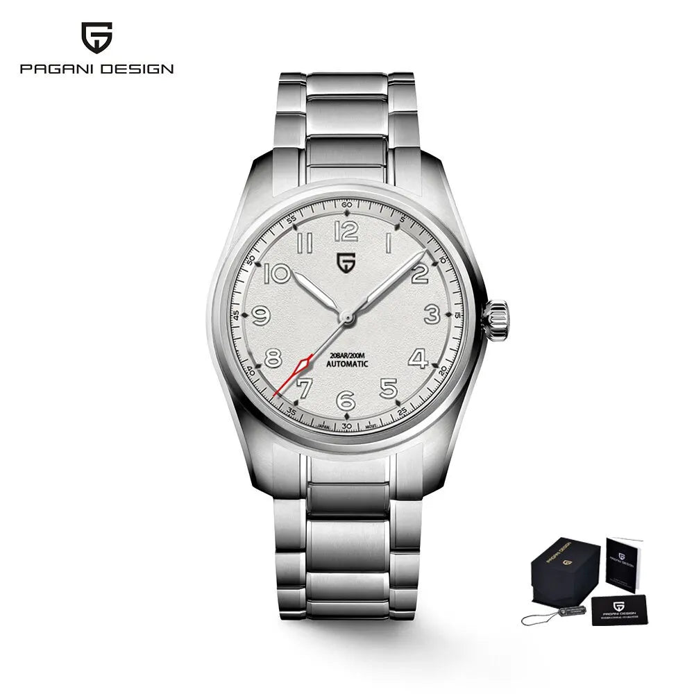 PAGANI DESIGN Men's Pilot Automatic Mechanical Watch Nh35A 38mm | PD-1717