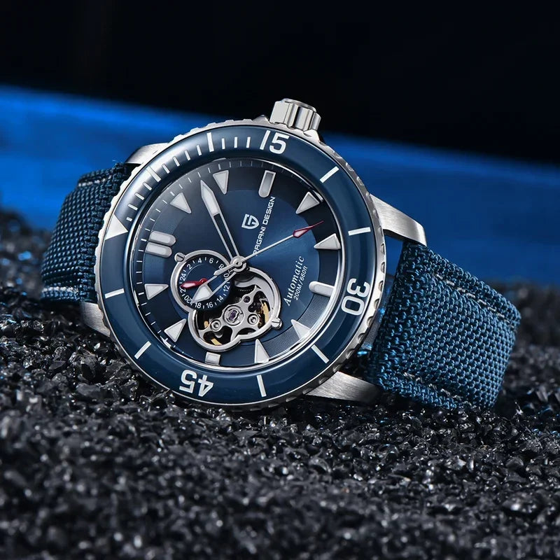 PAGANI DESIGN Men Automatic Watches Luxury Bezel NH39A 44mm | PD-1674