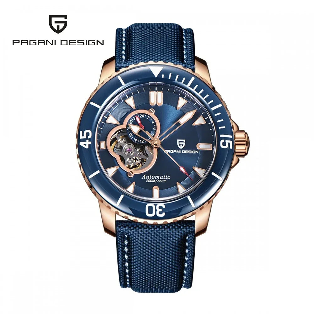 PAGANI DESIGN Men Automatic Watches Luxury Bezel NH39A 44mm | PD-1674