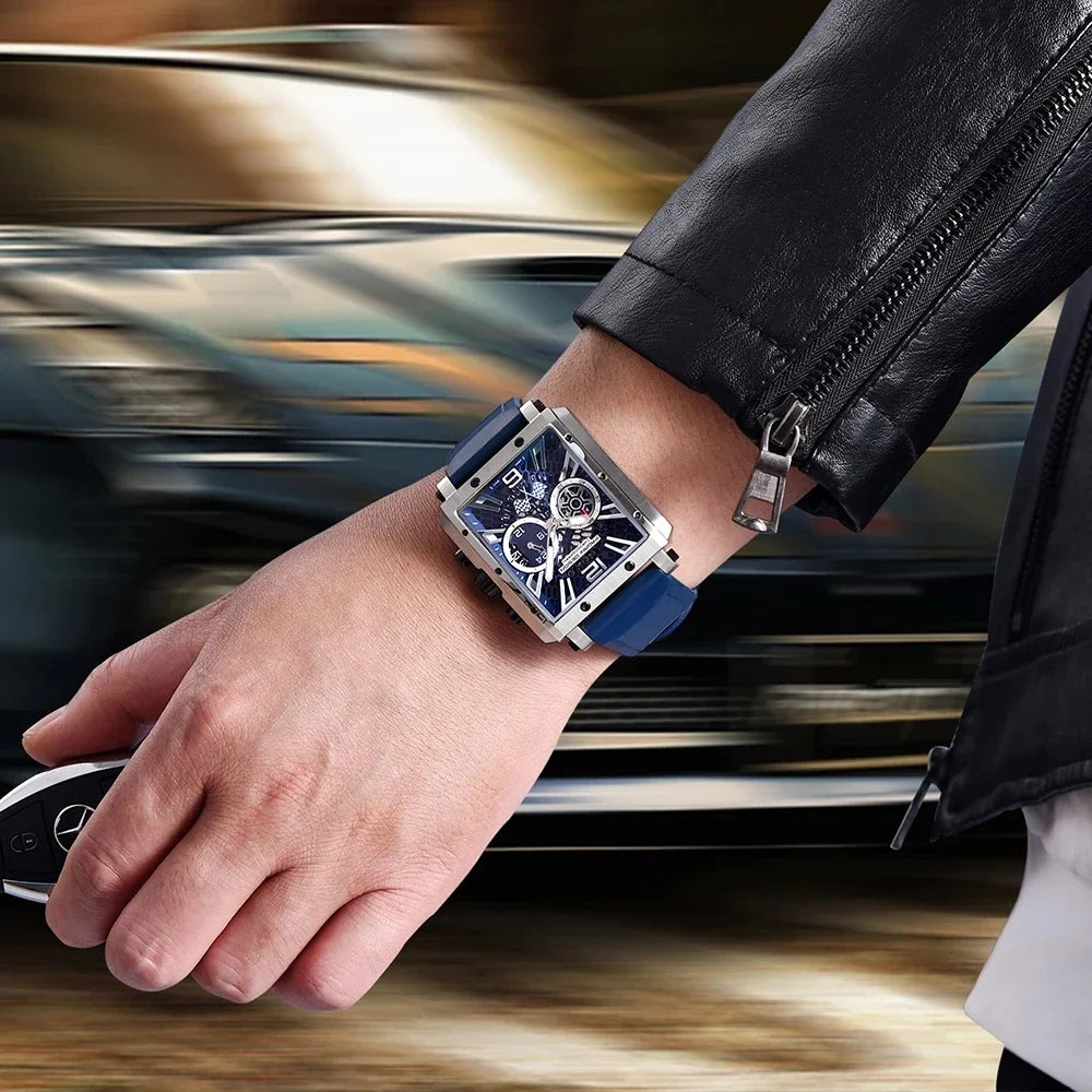 PAGANI DESIGN Watches Men Original Rectangles 42mm | PD-1725