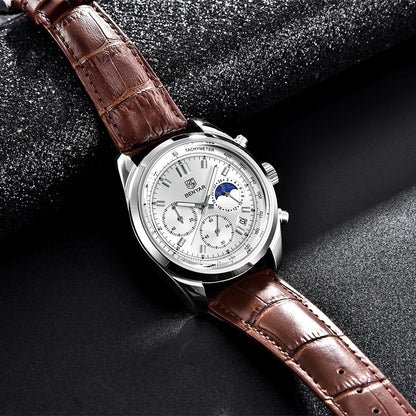 BENYAR Waterproof Stainless Steel Quartz Wristwatches 42mm | BY-5193