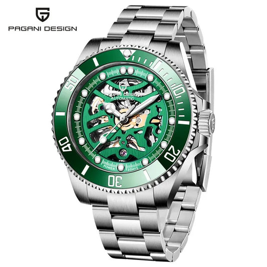 PAGANI DESIGN Men's Watch Stainless Steel Waterproof Mechanical 43mm | PD-1659