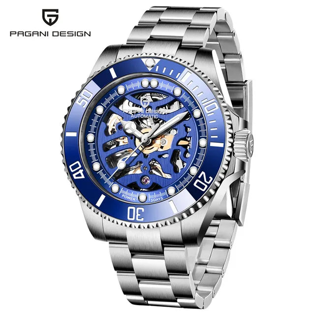 PAGANI DESIGN Men's Watch Stainless Steel Waterproof Mechanical 43mm | PD-1659