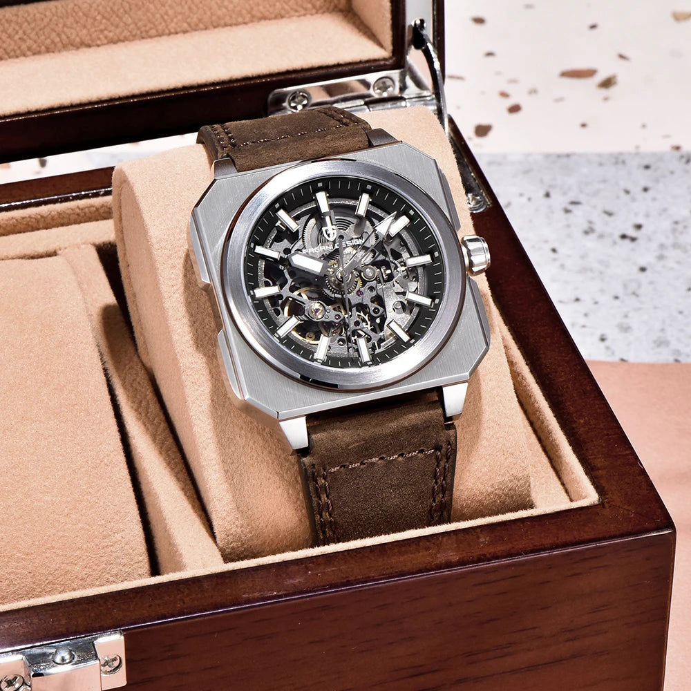 Pagani Design Orologio Uomo Automatico Meccanico 40mm - Subacqueo Sportivo In Acciaio, Vetro Zaffiro, Impermeabile 100m