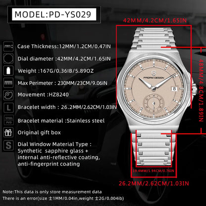 PAGANI DESIGN Automatic Mechanical Men's Watches 42mm | PD-YS029