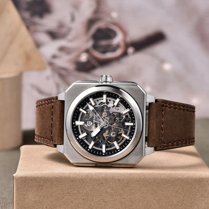 PAGANI DESIGN Skeleton Automatic Square Mechanical Men's Watches 42mm | PD-1791