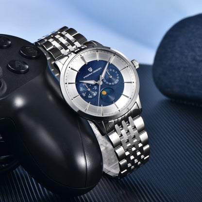 PAGANI DESIGN Men's Quartz Watch Multifunctional with Moonphase 40mm | PD-1795