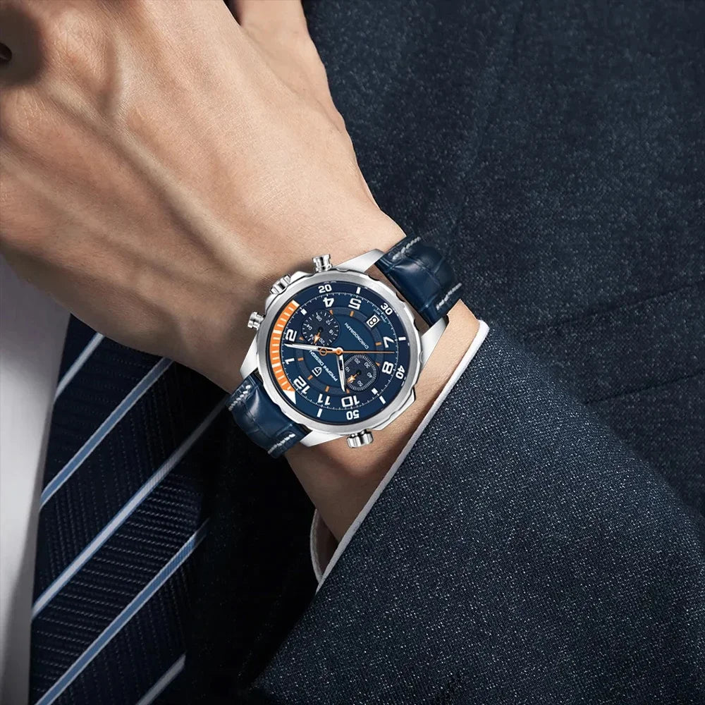 PAGANI DESIGN Quartz Waterproof Multi functional Chronograph 44mm | PD-1811