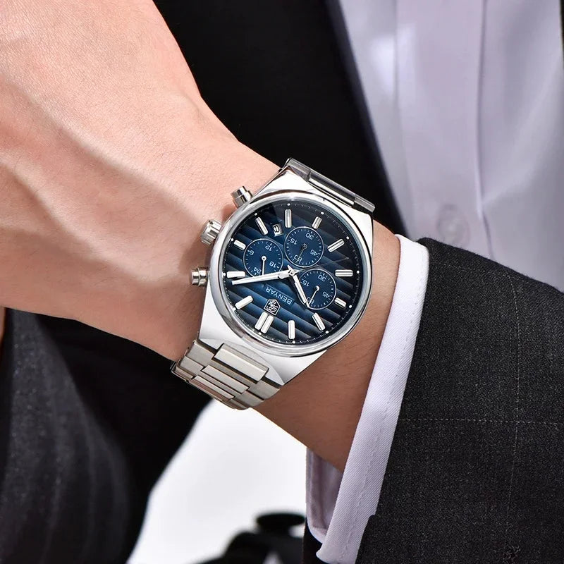 BENYAR New Business Elegant Men's Quartz Watch with Chronograph 42mm | BY-5214