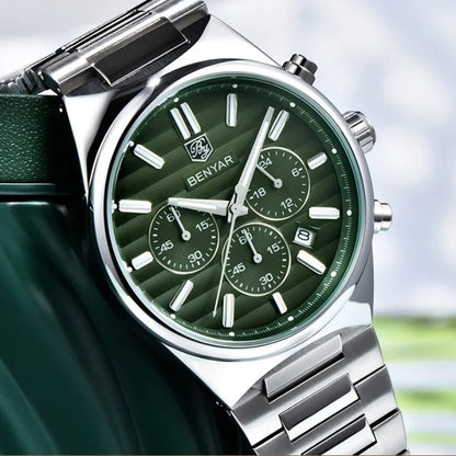 BENYAR New Business Elegant Men's Quartz Watch with Chronograph 42mm | BY-5214