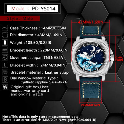 PAGANI DESIGN Men's Mechanical 43mm | PD-YS014