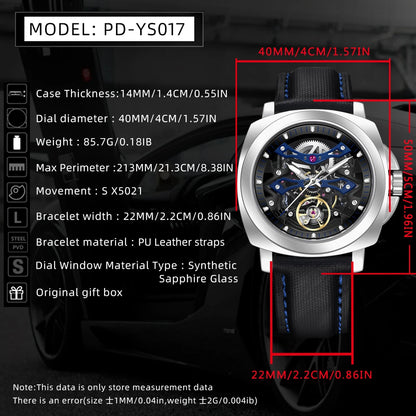 PAGANI DESIGN Mechanical Automatic Luminous Watch 40mm | PD-YS017