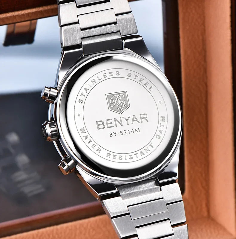 BENYAR New Business Elegant Men's Quartz Watch with Chronograph 42mm | BY-5214