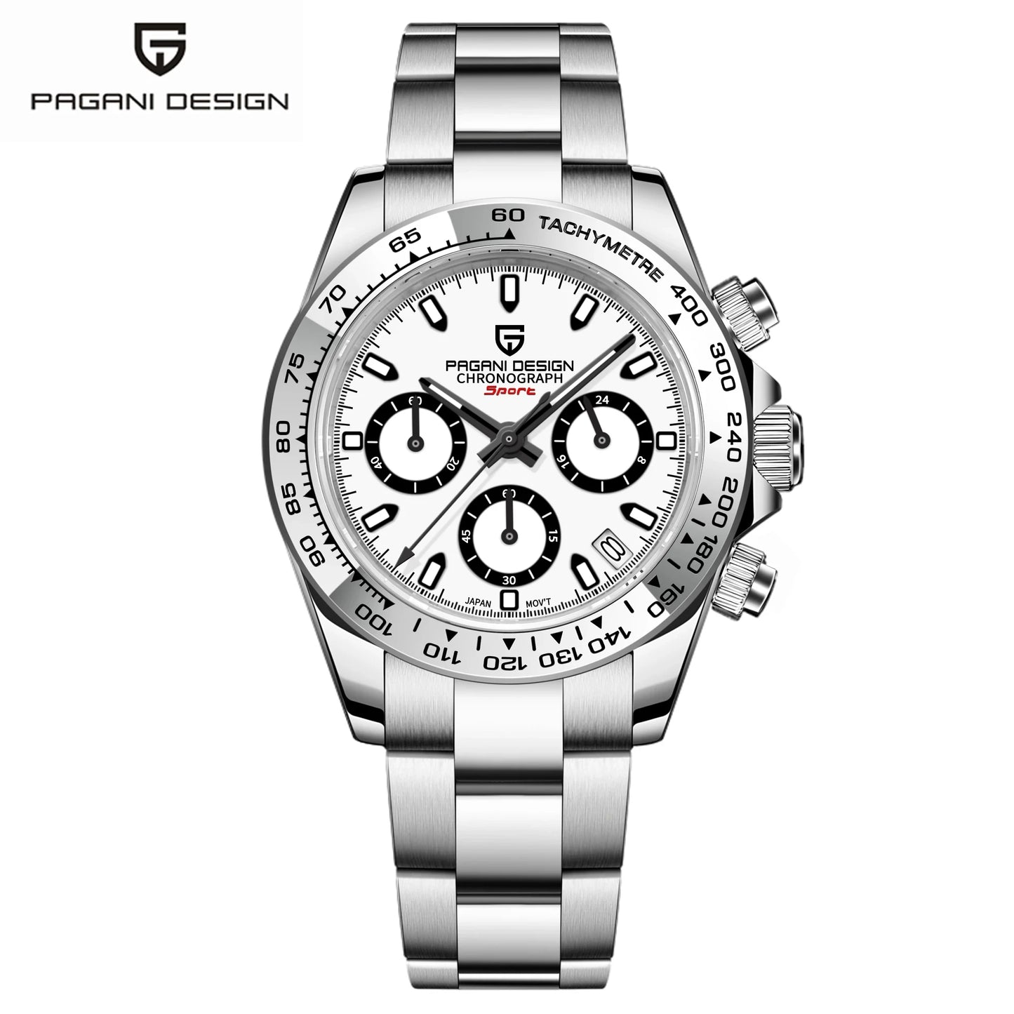 PAGANI DESIGN Stainless Steel Bezel Men Quartz 40mm | PD-1727