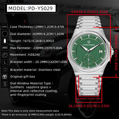 PAGANI DESIGN Automatic Mechanical Men's Watches 42mm | PD-YS029