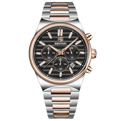 BENYAR New Business Elegant Men's Quartz Watch with Chronograph 42mm | BY-5214