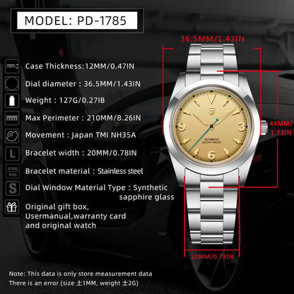 PAGANI DESIGN Automatic Mechanical 36.5mm | PD-1785