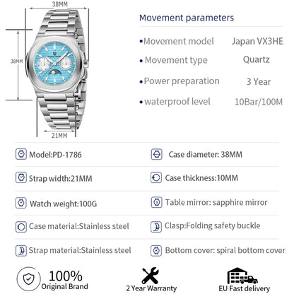 PAGANI DESIGN Luxury Quartz Women's 32mm | PD-1786