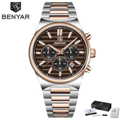 BENYAR New Business Elegant Men's Quartz Watch with Chronograph 42mm | BY-5214