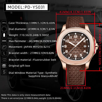 PAGANI DESIGN Men's Watches Automatic Luxury Mechanical 41mm | PD-YS031